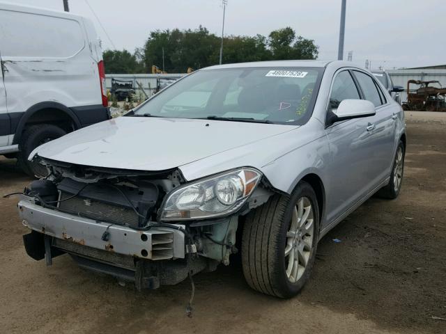 1G1ZE5E04CF134857 - 2012 CHEVROLET MALIBU LTZ SILVER photo 2