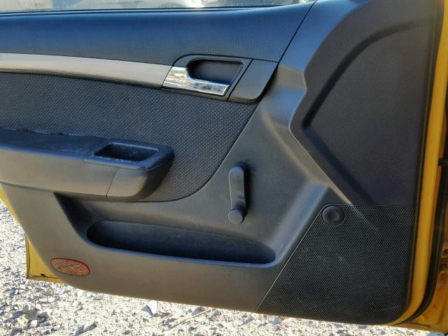 KL1TD56657B047122 - 2007 CHEVROLET AVEO BASE შავი ფოტო 9