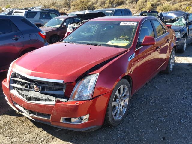 1G6DT57V690125852 - 2009 CADILLAC CTS HI FEA RED photo 2