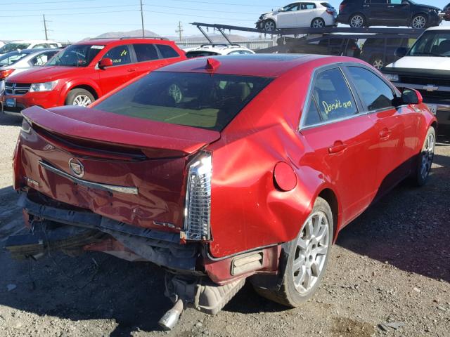 1G6DT57V690125852 - 2009 CADILLAC CTS HI FEA RED photo 4