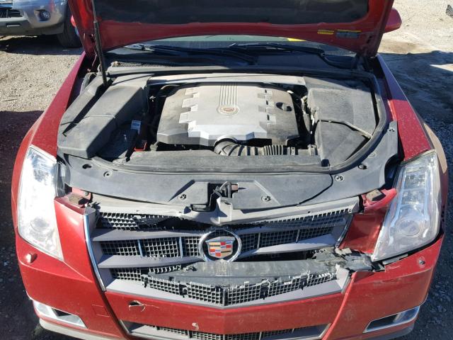 1G6DT57V690125852 - 2009 CADILLAC CTS HI FEA RED photo 7