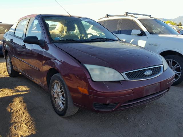 1FAFP34N27W128007 - 2007 FORD FOCUS ZX4 MAROON photo 1