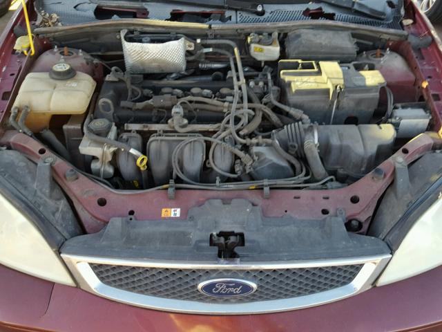 1FAFP34N27W128007 - 2007 FORD FOCUS ZX4 MAROON photo 7