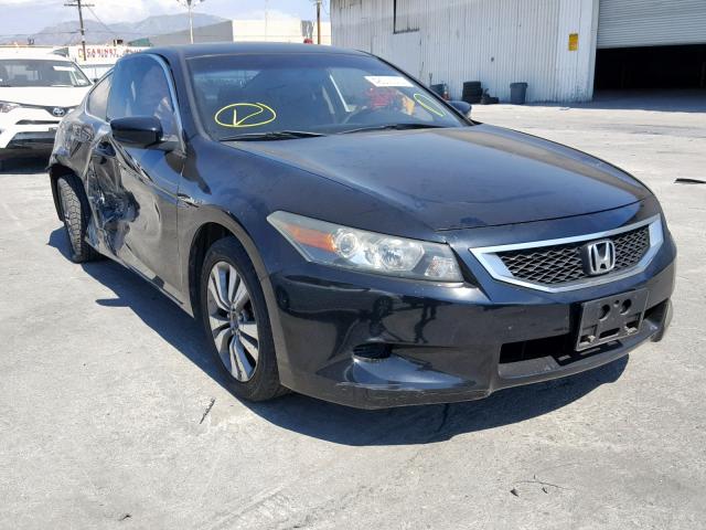 1HGCS12848A014345 - 2008 HONDA ACCORD EXL BLACK photo 1