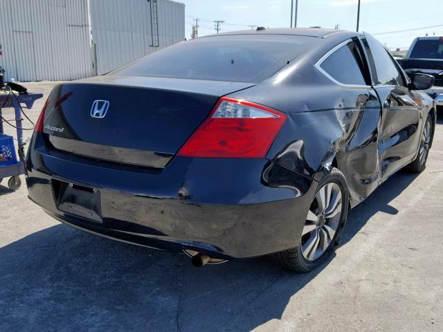 1HGCS12848A014345 - 2008 HONDA ACCORD EXL BLACK photo 4