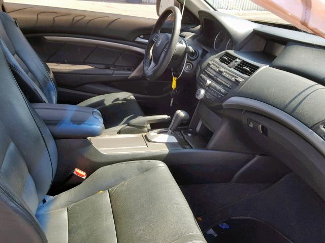 1HGCS12848A014345 - 2008 HONDA ACCORD EXL BLACK photo 5