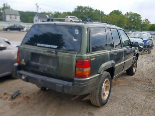 1J4EZ78S4TC109228 - 1996 JEEP GRAND CHER GREEN photo 4