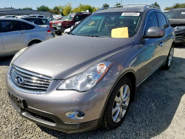 JNKAJ09E18M303498 - 2008 INFINITI EX35 BASE SILVER photo 2