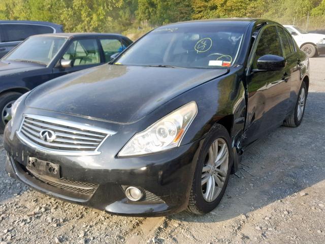 JN1CV6AR1AM251900 - 2010 INFINITI G37 BLACK photo 2