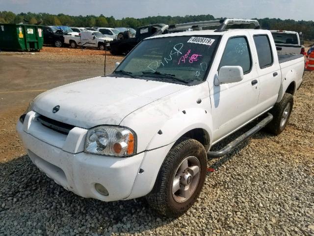 1N6ED27T91C403798 - 2001 NISSAN FRONTIER C WHITE photo 2