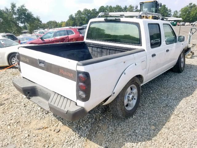 1N6ED27T91C403798 - 2001 NISSAN FRONTIER C WHITE photo 4