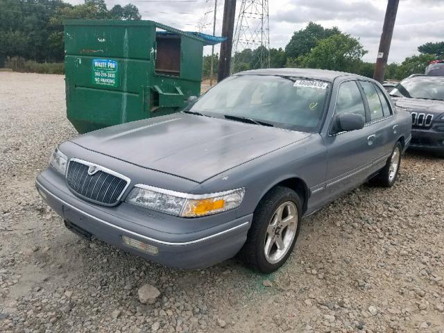 2MELM74W8SX615858 - 1995 MERCURY GRAND MARQ GRAY photo 2