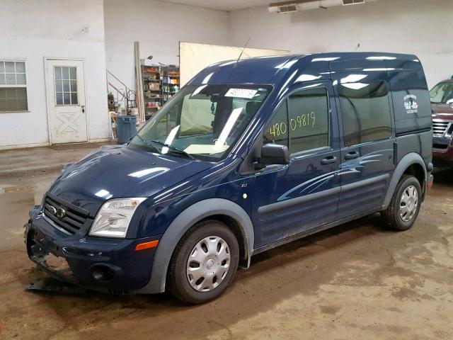 NM0KS9BN5AT013002 - 2010 FORD TRANSIT CO BLUE photo 2