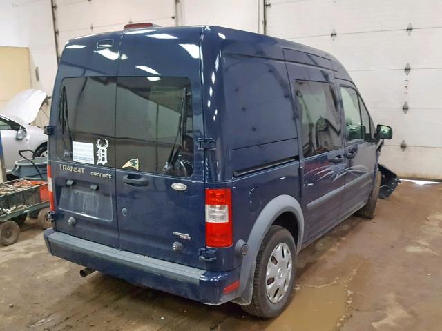 NM0KS9BN5AT013002 - 2010 FORD TRANSIT CO BLUE photo 4