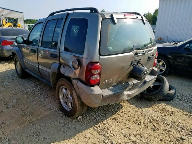 1J4GK48K07W551245 - 2007 JEEP LIBERTY SP GOLD photo 3