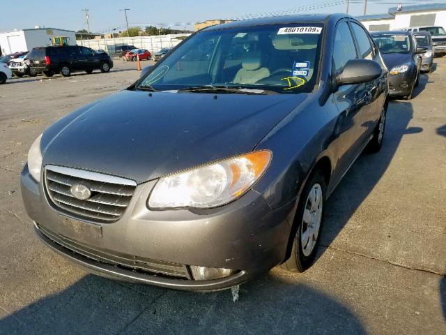 KMHDU46D29U661358 - 2009 HYUNDAI ELANTRA GL GRAY photo 2