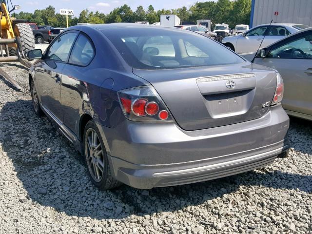 JTKDE167780274927 - 2008 TOYOTA SCION TC ნაცრისფერი ფოტო 3