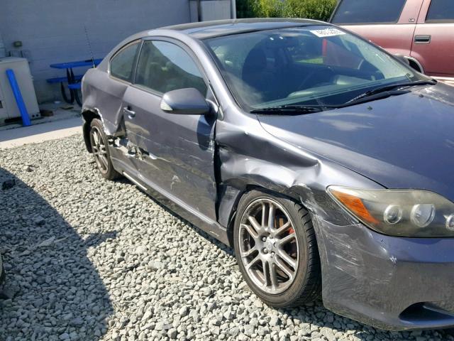 JTKDE167780274927 - 2008 TOYOTA SCION TC ნაცრისფერი ფოტო 9