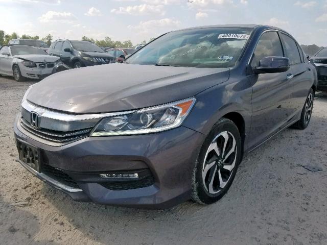 1HGCR2F88GA243735 - 2016 HONDA ACCORD EXL GRAY photo 2