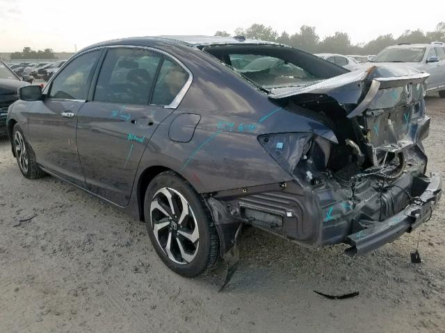 1HGCR2F88GA243735 - 2016 HONDA ACCORD EXL GRAY photo 3