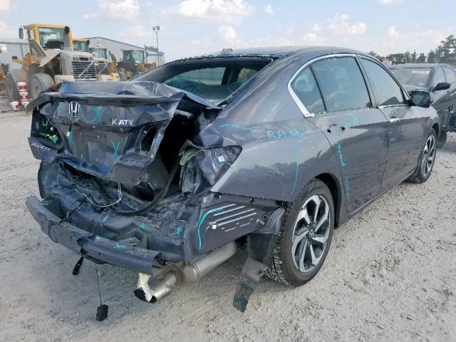 1HGCR2F88GA243735 - 2016 HONDA ACCORD EXL GRAY photo 4