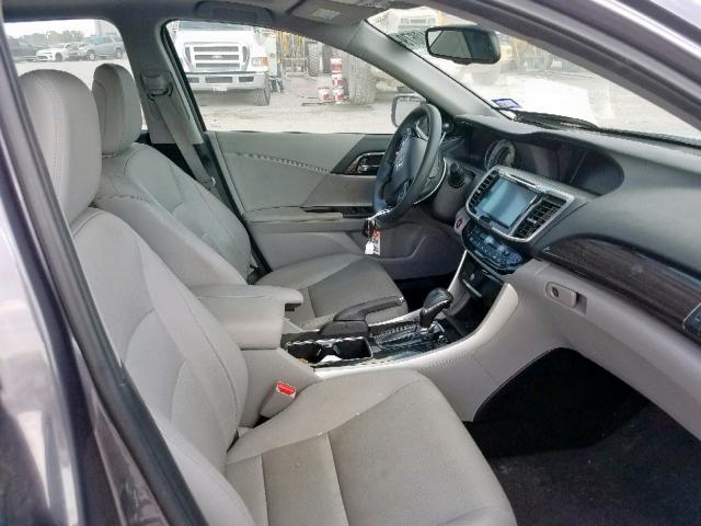 1HGCR2F88GA243735 - 2016 HONDA ACCORD EXL GRAY photo 5