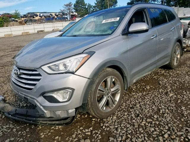 KM8SRDHF3FU091650 - 2015 HYUNDAI SANTA FE G SILVER photo 2