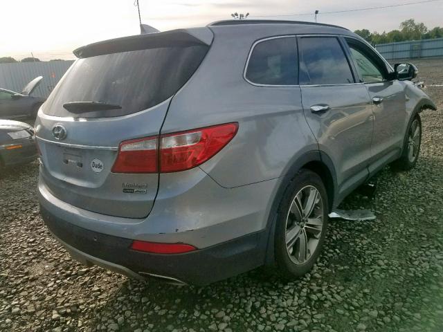 KM8SRDHF3FU091650 - 2015 HYUNDAI SANTA FE G SILVER photo 4