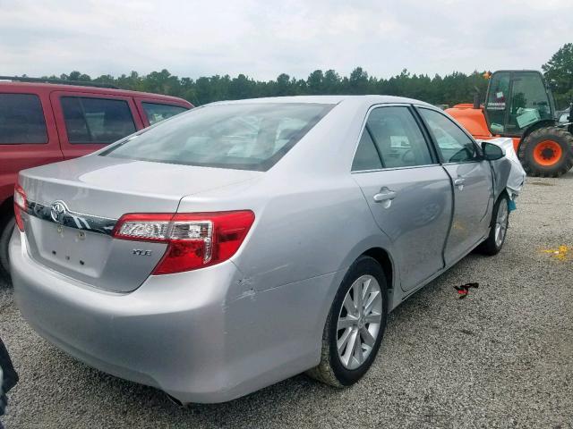 4T1BF1FK7CU067855 - 2012 TOYOTA CAMRY BASE SILVER photo 4