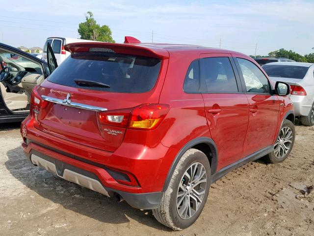 JA4AP3AU5KU004201 - 2019 MITSUBISHI OUTLANDER RED photo 4