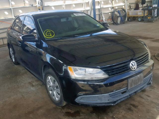 3VW2K7AJ5EM327918 - 2014 VOLKSWAGEN JETTA BASE BLACK photo 1