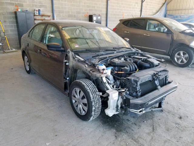 3VW2K7AJ1EM233423 - 2014 VOLKSWAGEN JETTA BASE 棕色 照片 1