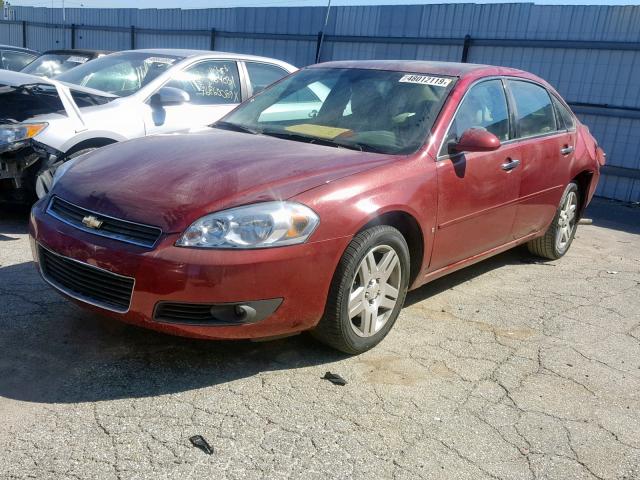 2G1WU58R879210806 - 2007 CHEVROLET IMPALA LTZ RED photo 2