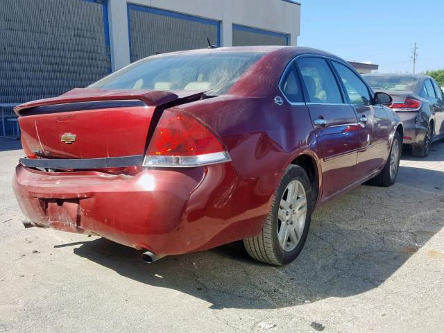 2G1WU58R879210806 - 2007 CHEVROLET IMPALA LTZ RED photo 4