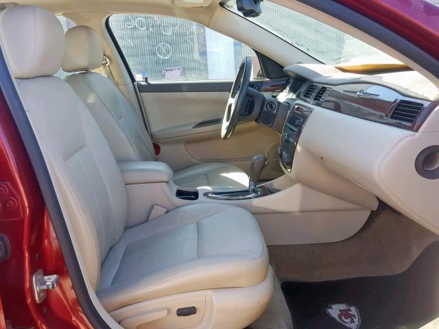 2G1WU58R879210806 - 2007 CHEVROLET IMPALA LTZ RED photo 5