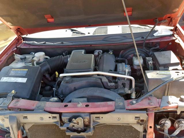 1GKDT13S242237681 - 2004 GMC ENVOY MAROON photo 7