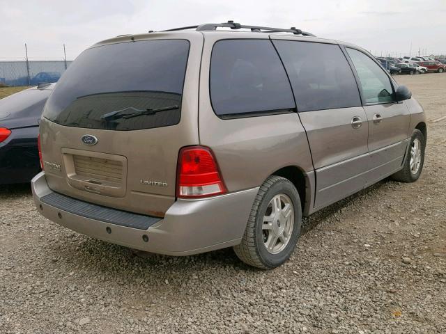 2FMDA58234BB13622 - 2004 FORD FREESTAR L BEIGE photo 4