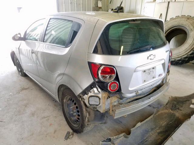 1G1JA6SH9D4233437 - 2013 CHEVROLET SONIC LS 银色 照片 3