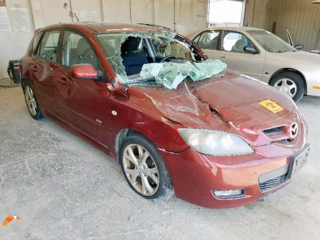 JM1BK344591188328 - 2009 MAZDA 3 S MAROON photo 1