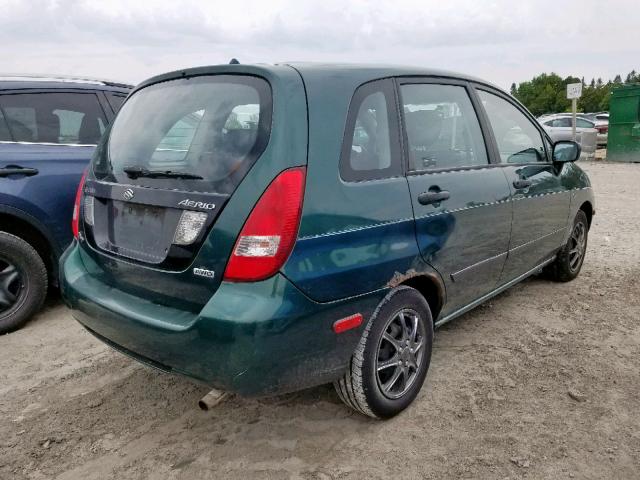 JS2RD41H935202405 - 2003 SUZUKI AERIO SX GREEN photo 4