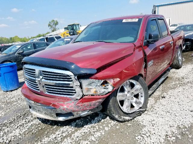 1C6RR6GT1FS674534 - 2015 RAM 1500 SLT RED photo 2