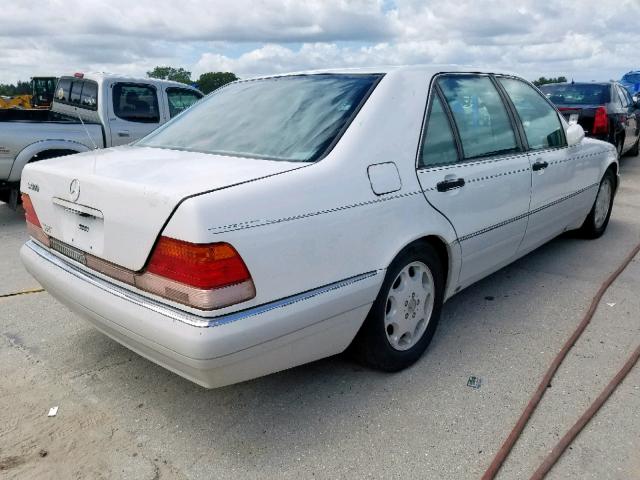 WDBGA51E2TA310800 - 1996 MERCEDES-BENZ S 500 WHITE photo 4