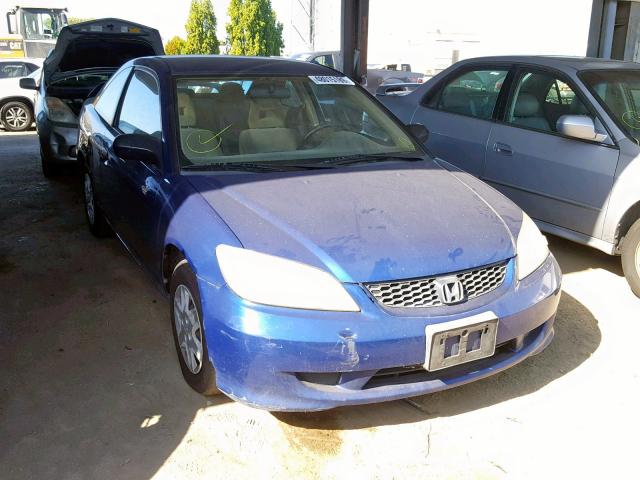 1HGEM22384L008057 - 2004 HONDA CIVIC DX V BLUE photo 1