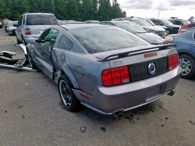 1ZVFT82H765156533 - 2006 FORD MUSTANG GT GRAY photo 3