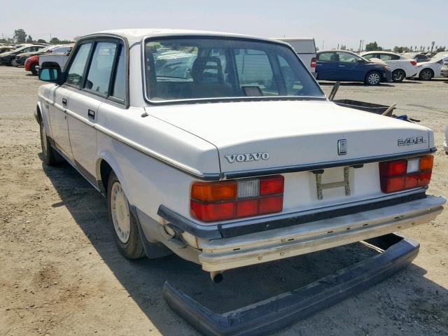 YV1AX8844J1315976 - 1988 VOLVO 244 DL WHITE photo 3