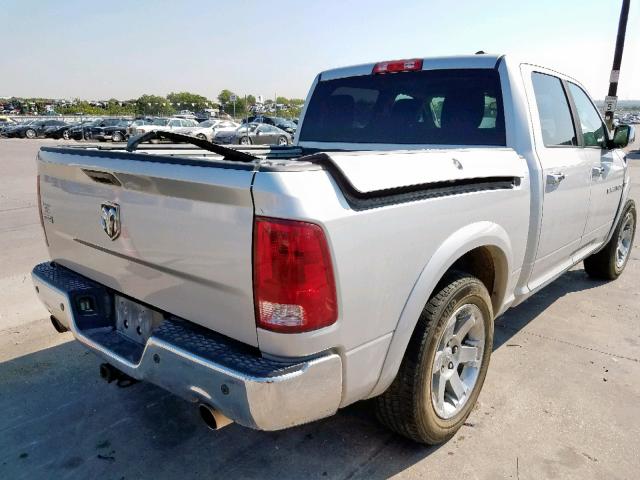 1C6RD6NT2CS182642 - 2012 DODGE RAM 1500 L SILVER photo 4