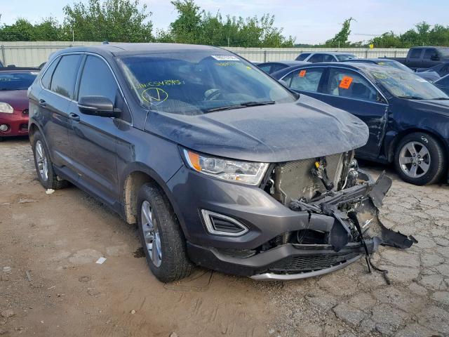 2FMPK4J96HBC54895 - 2017 FORD EDGE SEL GRAY photo 1