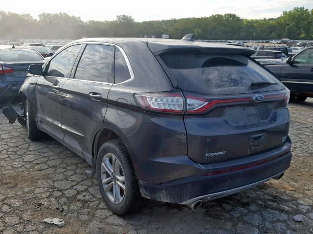 2FMPK4J96HBC54895 - 2017 FORD EDGE SEL GRAY photo 3