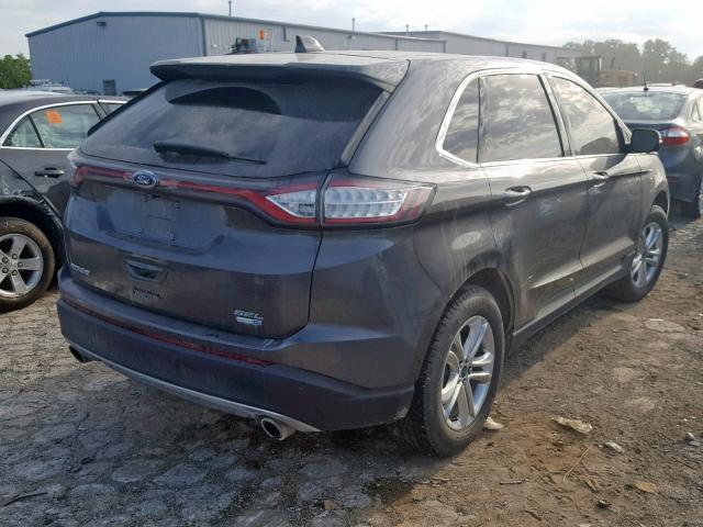 2FMPK4J96HBC54895 - 2017 FORD EDGE SEL GRAY photo 4