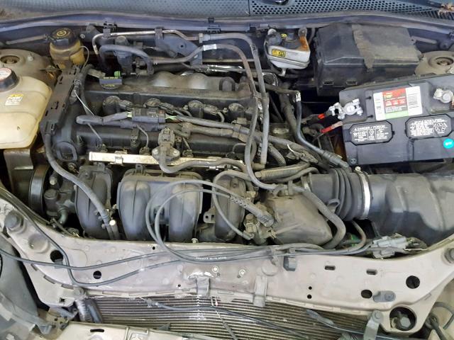 1FAFP34N85W194333 - 2005 FORD FOCUS ZX4 TAN photo 7